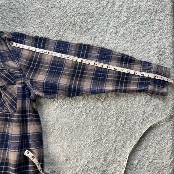 Field and Stream men’s flannel plaid shirt Blue gray size XL - Picture 5 of 9